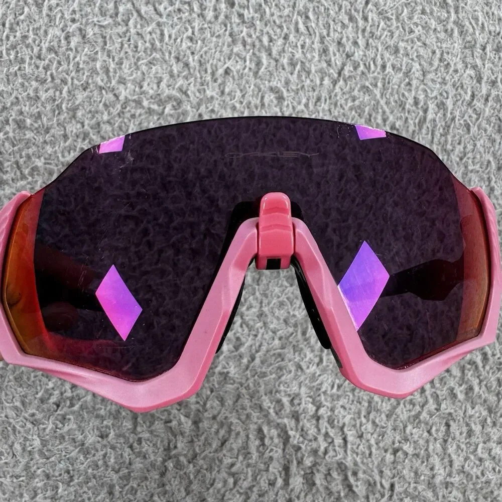 Oakley Flight Jacket Neon Pink Prizm Sunglasses